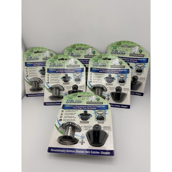 TubShroom Other - Tubshroom Ultra Revolutionary Bath Tub Drain Protector Hair Stainless  6 Pack